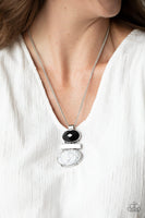 Finding Balance - Black & White Necklace Paparazzi