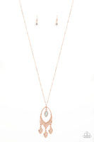 Royal Iridescence - Rose Gold Necklace Paparazzi