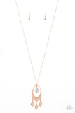 Royal Iridescence - Rose Gold Necklace Paparazzi