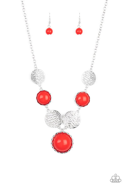 Bohemian Bombshell - Red Necklace Paparazzi