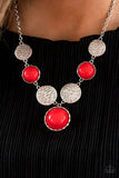 Bohemian Bombshell - Red Necklace Paparazzi