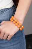 Bubble Blast Off - Orange Bracelet Paparazzi