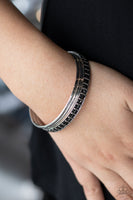 Flawless Flaunter - Black Bangle Bracelet Paparazzi