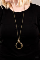 My Ears Are Ringing - Brass Necklace Paparazzi