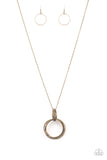 My Ears Are Ringing - Brass Necklace Paparazzi