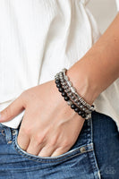 Trail Mix Mecca - Black Bracelet Paparazzi