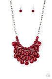 Sorry To Burst Your Bubble - Red Necklace Paparazzi