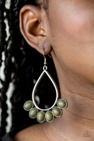 Stone Sky - Green Earrings Paparazzi