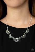 Fanned Out Fashion - Silver Necklace Paparazzi