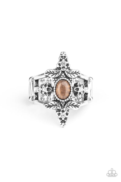 Fleur de Fancy - Brown Ring Paparazzi