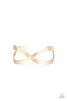 Infinitely Iridescent - Gold Bracelet Paparazzi