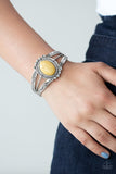 Very TERRA-torial - Yellow Bracelet Paparazzi