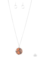 Sahara Equinox - Orange Necklace Paparazzi