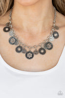 Meadow Masquerade - Silver Necklace Paparazzi