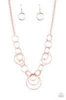 Ringing Relic - Rose Gold Necklace Paparazzi