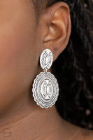 Ageless Artifact - Silver Clip-On Earring Paparazzi