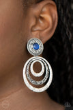 Bare Your Soul - Blue Clip-On Earring Paparazzi