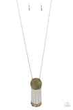 Natures Melody - Brass Necklace Paparazzi