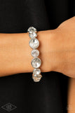 Still GLOWING Strong - White Bracelet Paparazzi