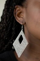 Woven Wanderer - Silver Earrings Paparazzi