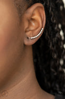 Climb On - Silver Post Earrings Paparazzi