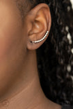 Climb On - Silver Post Earrings Paparazzi