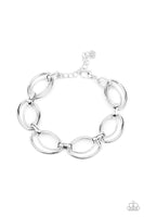 Simplistic Shimmer - Silver Bracelet Paparazzi