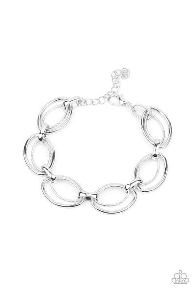 Simplistic Shimmer - Silver Bracelet Paparazzi