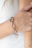 Simplistic Shimmer - Silver Bracelet Paparazzi