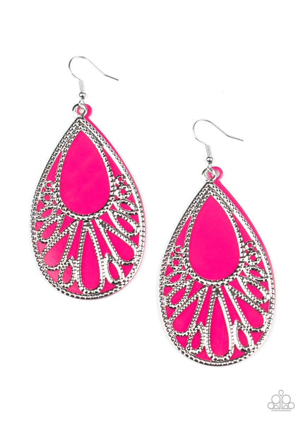 Loud and Proud - Pink Earrings Paparazzi