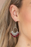 Charmingly Cabaret - Red Earring Paparazzi