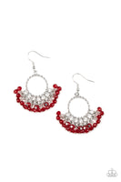 Charmingly Cabaret - Red Earring Paparazzi