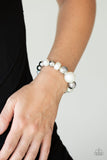 Starstruck Shimmer - White Bracelet Paparazzi