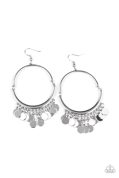 Speed of SPOTLIGHT - Silver Earrings Paparazzi