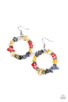 Going for Grounded - Multi-Colored Earrings Paparazzi