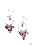 Where The Sky Touches The Sea - Purple Earrings Paparazzi