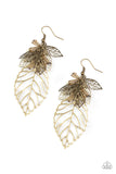 Instant Re-LEAF - Brass Earrings Paparazzi