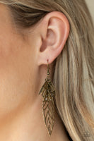 Instant Re-LEAF - Brass Earrings Paparazzi