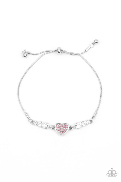 Big-Hearted Beam - Pink Bracelet Paparazzi