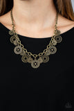 Meadow Masquerade - Brass Necklace Paparazzi