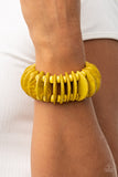 Tropical Tiki Bar - Yellow Bracelet Paparazzi