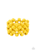 Tiki Tropicana - Yellow Bracelet Paparazzi