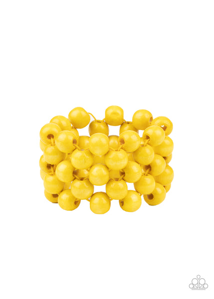 Tiki Tropicana - Yellow Bracelet Paparazzi