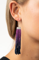 Dual Immersion - Purple Earrings Paparazzi