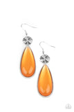 Jaw-Dropping Drama - Orange Earrings Paparazzi