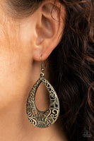 Get Into The GROVE - Brass Earrings Paparazzi