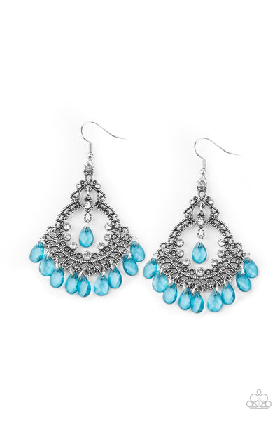 Lyrical Luster - Blue Earrings Paparazzi