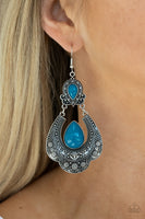 Rise and Roam - Blue Earrings Paparazzi