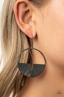 Reimagined Refinement - Black Earrings Paparazzi