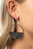 Reimagined Refinement - Black Earrings Paparazzi